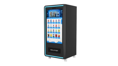 02_右 VMLC-55B Wide-Body Smart Vending Machine: 55" Interactive Screen & Dual-Revenue