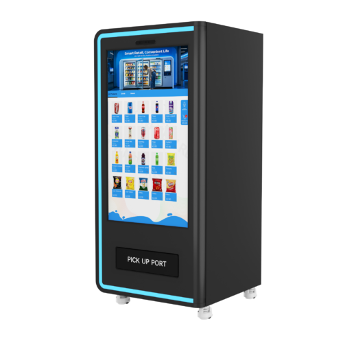 02_右 VMLC-55B Wide-Body Smart Vending Machine: 55" Interactive Screen & Dual-Revenue