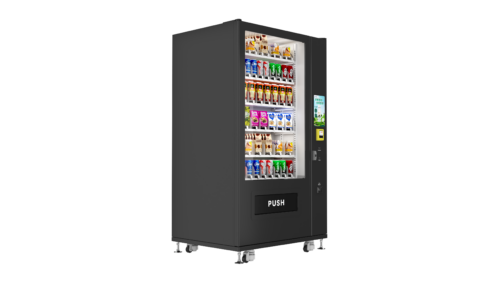 03_左 Smart Wide-Body Snack & Drink Combo Vending Machine | 1150mm High-Capacity Retail Solution