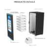 05_爆炸图 VMLC-55B Wide-Body Smart Vending Machine: 55" Interactive Screen & Dual-Revenue